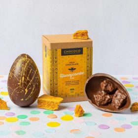 milk chocolate honeycombe easter egg by Chococo 