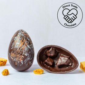 dark chocolate honeycombe easter egg by chococo 
