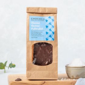 Toasted Cashew & Sea Salt dark chocolate slabs by Chococo 