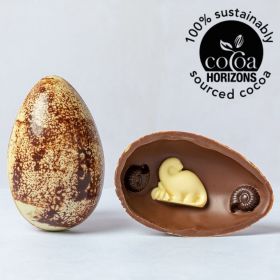 Milk Chocolate Dinosaur Studded Easter Egg