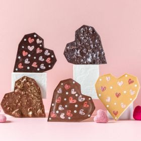 Small Valentine Dark Chocolate Heart (vf)