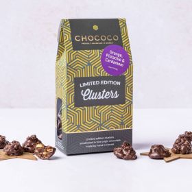 Date, Coconut and Hazelnut Clusters in dark chocolate