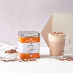 47% Colombia Milk Hot Chocolate Flakes Tin and Hug Mug Gift Set 