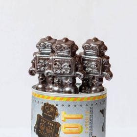 Capsule of Milk Chocolate Robots