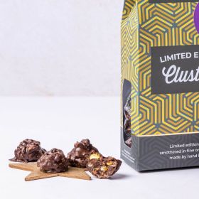 Date, Coconut and Hazelnut Clusters in dark chocolate