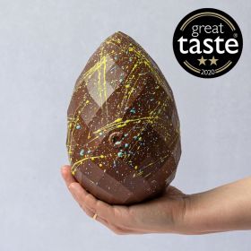 Giant Milk Chocolate Easter Egg with Dorset Sea Salt Caramels