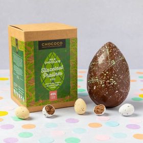 Milk Chocolate Easter Egg with Dinky Praline Eggs Inside
