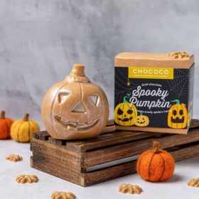 Gold Chocolate Halloween pumpkin by Chococo 