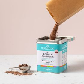 72% Ecuador origin Hot Chocolate Flakes 200g Refill Bag (vf)