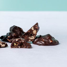 Fruit & Seed Dark Chocolate Clusters (vf)