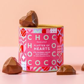 Milk Chocolate Love Hearts in a tube