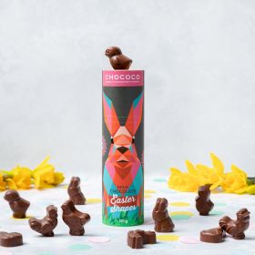 Easter Bunny Tube filled with Milk Chocolate Easter Shapes