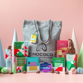 Plant-based Festive Chocolate Hamper Bag (vf)