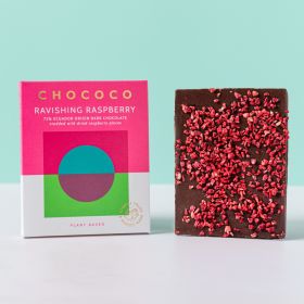 Ravishing Raspberry studded 72% Ecuador Chocolate Bar (vf) 