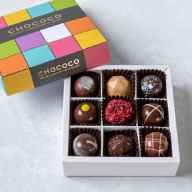 Small selection of handcrafted chocolates