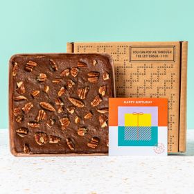 Squidgy Pecan Chocolate Letterbox Brownie