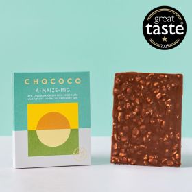 A-Maize-ing 47% Milk Chocolate Bar with roasted salted corn 