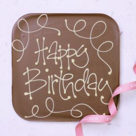 Happy Birthday giant milk chocolate bar