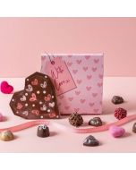 Medium Valentine Selection Box & your choice of Heart