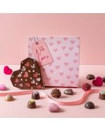  Large Valentine Selection Box & your choice of Heart
