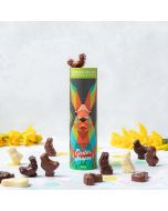 Easter Bunny Tube filled with Assorted Chocolate Easter Shapes