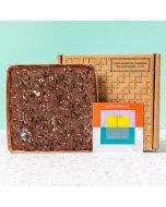 Blonde, Cocoa Nib & Sea Salt Chocolate Letterbox Brownie
