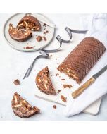 Classic Chocolate Biscuit Cake Log