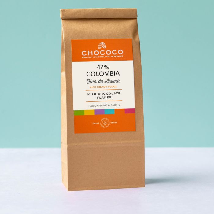 1kg 47% Colombia origin Milk Hot Chocolate Flakes