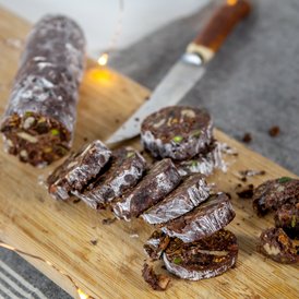 Make our Festive Chocolate Salami at home with this recipe from co-founder Claire