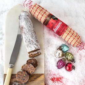 The Guardian features our award-winning Chocolate Salami in their Christmas gift guide