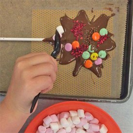 Dates for Easter holiday workshops & lolly making activities in our Chocolate Houses