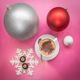 Our hot chocolate for December is Gingerbread Caramel!