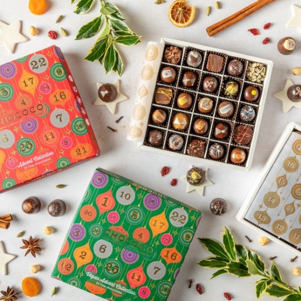 Say no to plastic this December with a handcrafted advent selection from Chococo