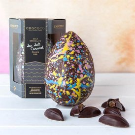 Our Milk Chocolate Sea Salt Caramel Easter Egg is one of the "Best Luxury Easter Eggs" according to The Independent