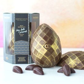 NEW Premium Easter Eggs filled with salted caramels & coffee beans launched for Easter 2017