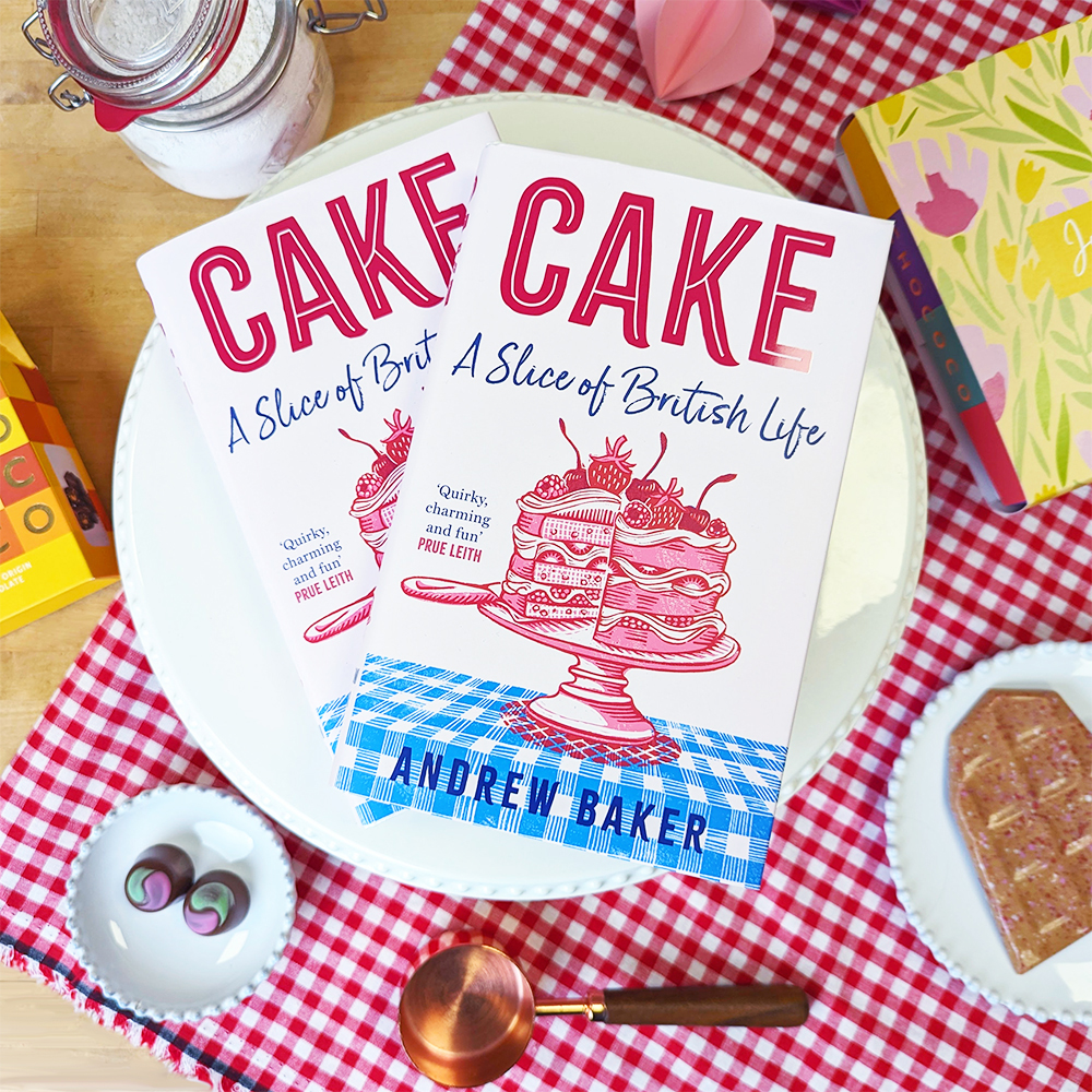 We are giving away 10 copies of Andrew Baker's book 'Cake' by 1pm tomorrow!