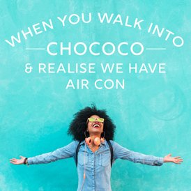 You can still enjoy visiting Chococo in this heat...