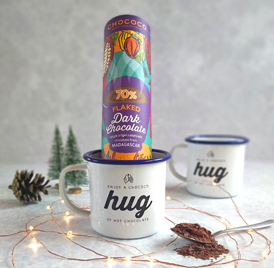 Announcing the launch of our NEW mugs to hug with a hot chocolate!