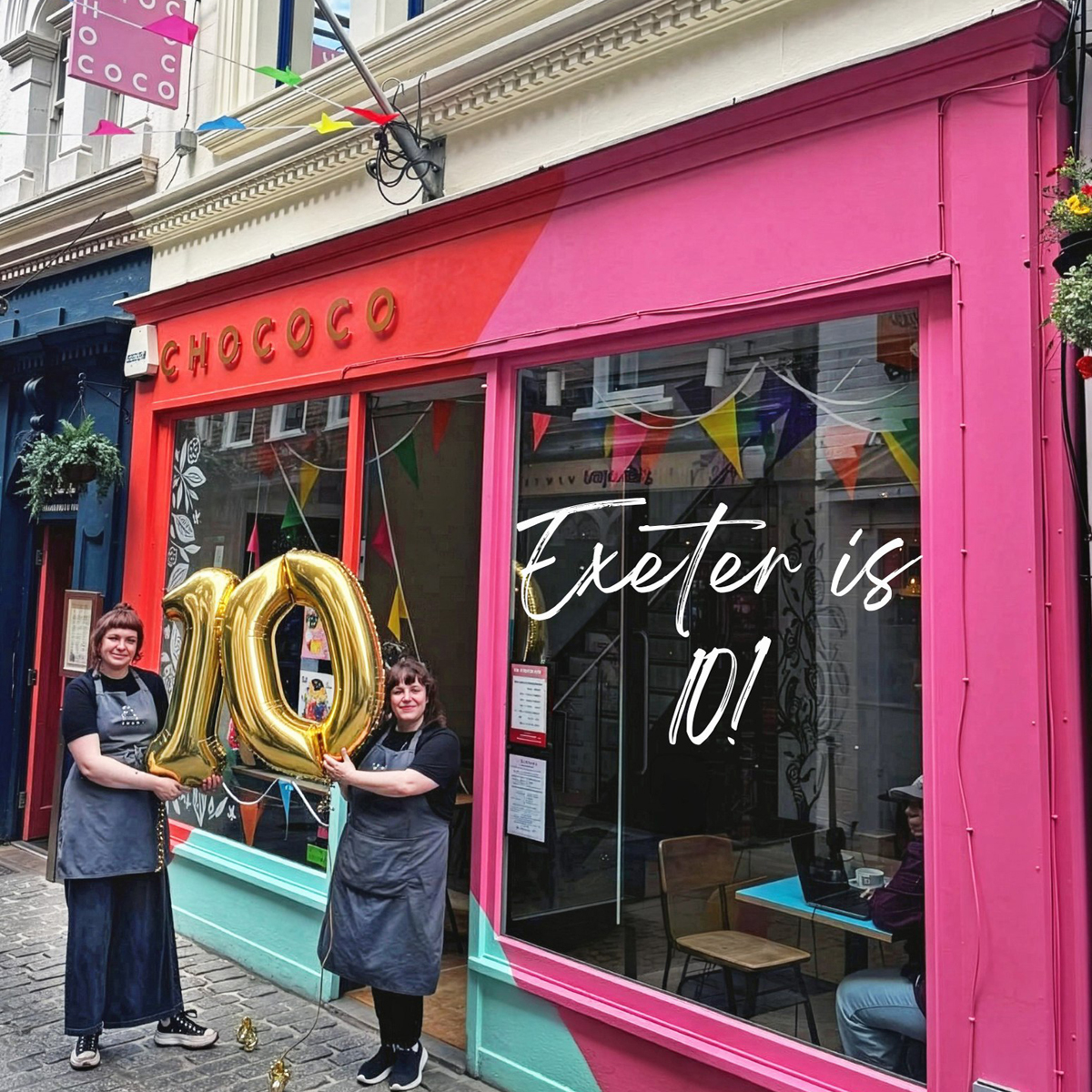 Chococo Exeter is celebrating its 10th Birthday!