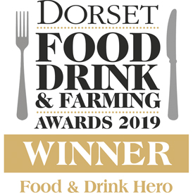 Claire & Andy win 2019 Food & Drink Hero at the Dorset Food & Drink Awards!