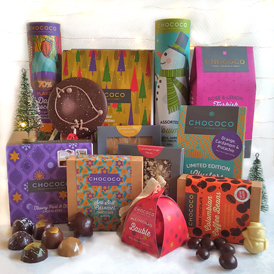 Our giant hamper is 'The Best Chocolate Hamper for Christmas 2019' according to BBC Good Food online