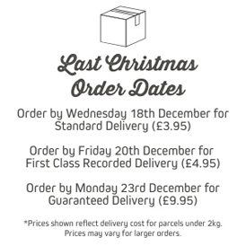 Last order dates for pre-Christmas delivery