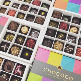 Watch us hand-decorating some of our award-winning, truly fresh chocolates