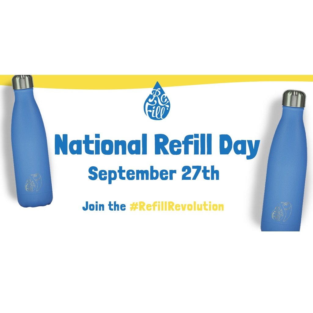 Help reduce single plastic use on National Refill Day!