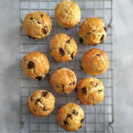 Make our chocolate chip scones & other recipes at home with our Community Cookbook