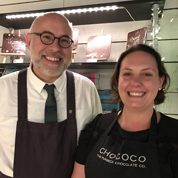 Marcus of Cabinet Rooms & Libby manager of Chococo Winchester